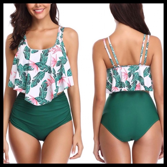 rxrxcoco Other - BNWT 2-Piece Flounce High Waisted Swimsuit
